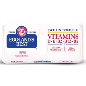 Eggland's Best Grade A Extra Large Eggs - 18ct - 1 of 4