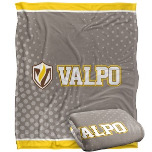Valparaiso University Logo Dots Silky Touch Blanket White 50x60 - 1 of 4