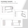 55 Inch Large Computer Desk, Right-Angle Corner Gaming Desk With 3 Tier Storage Shelves, Bookshelf, 360° Rotation Space Saving Office Workstation - 4 of 4