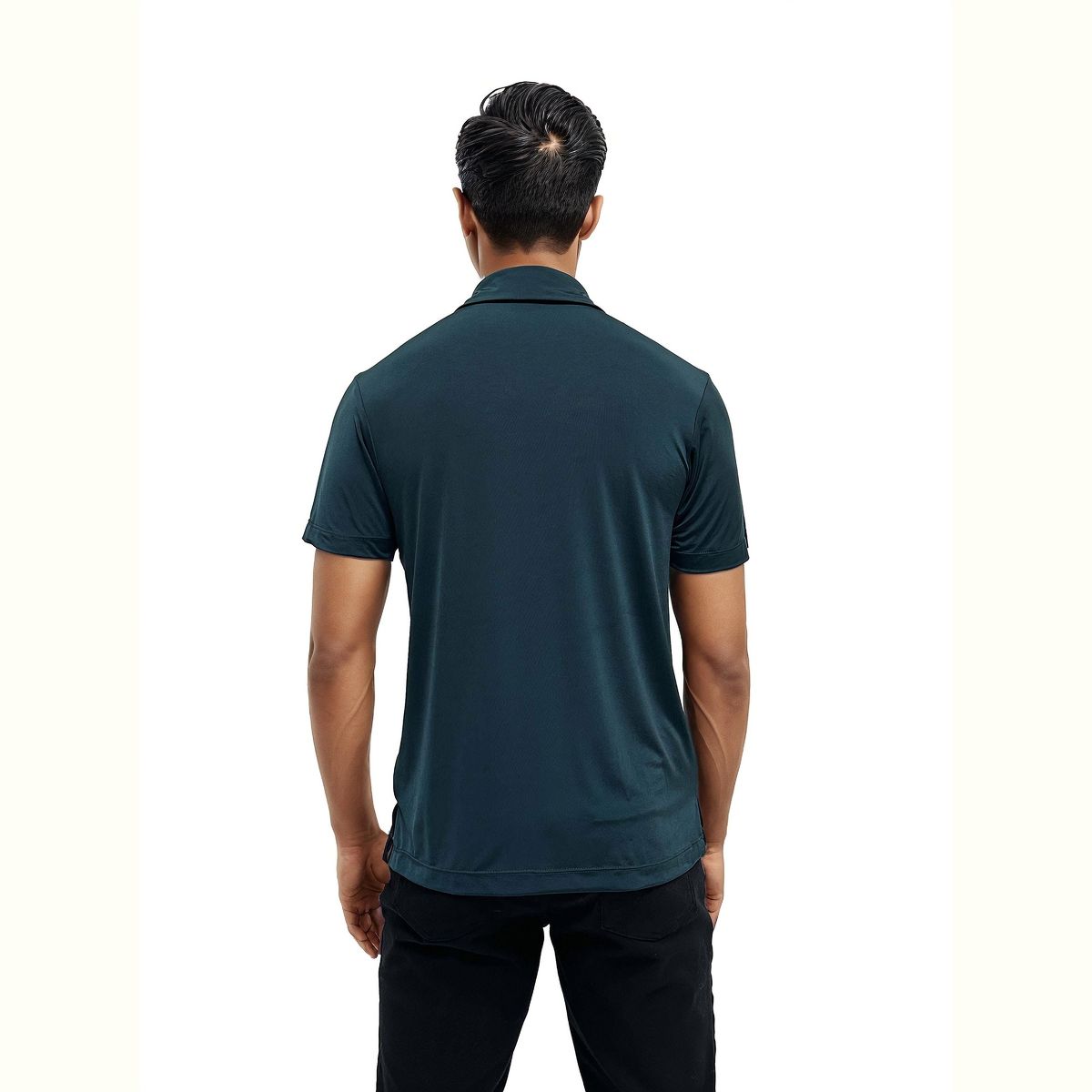24seven men Wrinkle Resistant 3 Button Machine Washable Polo Shirt - thumbnail 6