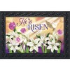 Briarwood Lane Easter Doormat 30x18 Indoor Outdoor He Is Risen Lillies For Easter Doormat - 2 of 4