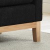 Hrinhom 66.3"W Boucle Upholstered Bedroom Bench With Pillows for Entryway,Living Room,Natural Legs - 3 of 4