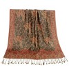 Anna-Kaci Autumn Winter Vintage Faux Cashmere Tassel Shawl Wrap with Soft Breathable Weave - 71IN×27IN - 2 of 4