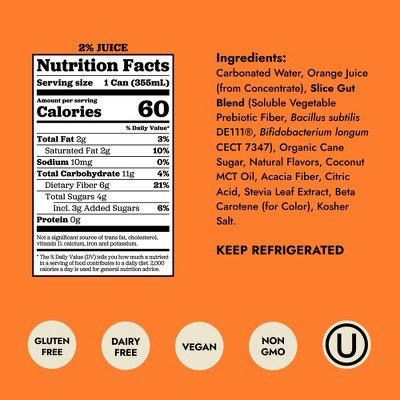 Slice Orange Dirty Soda - 12 fl oz