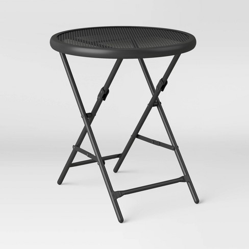 Threshold folding discount patio bistro table