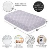 Sweet Jojo Designs Girls Baby Fitted Crib Sheet Ballerina and Ballet Bows Purple and White - 4 of 4