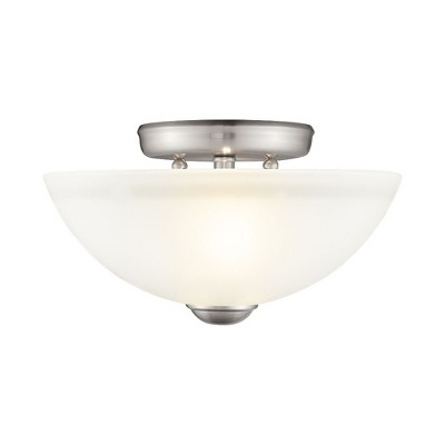 Livex Lighting Somerset 2 - Light Flush Mount in  Brushed Nickel
