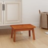 vidaXL Step Stool Various Solid Acacia Wood Small Durable Step Stool - 3 of 4