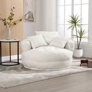 Accent Chair Modern with Removable Washable Cover for Living Room and Bedroom 50in Wide-3irtyhousy - 1 of 4
