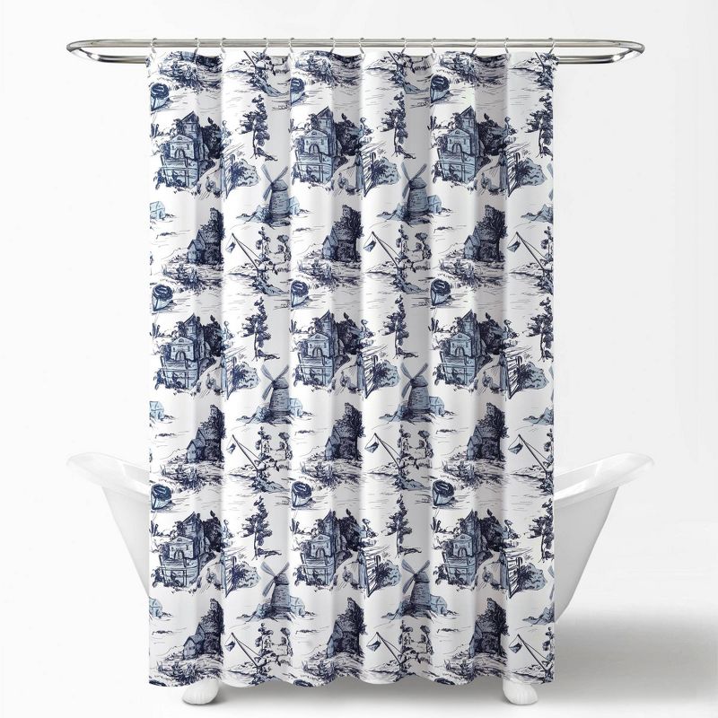 French Country Toile Single Shower Curtain - Lush Décor, 6 of 10