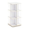 Guidecraft EdQ Rotating Book Display: 3-Tier 360 Spinning Wooden Bookshelf for Kids with Acrylic Shelves for Classroom or Bedroom - 4 of 4