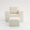 Lycvki Lingge Corduroy Compression Sofa with Ottoman - 3 of 4
