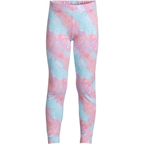 Lands' End Kids Plus Tough Cotton Leggings - Medium - Saltwater Pink Galaxy  : Target