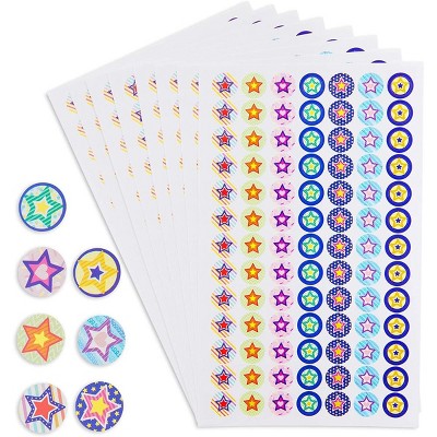 Bright Creations 2730 Teacher Stickers, Small Reward Chart Stars Stickers for Kids, Students, 91 x 30 Sheets