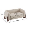 Christopher Knight Home Emma 63" Boucle Fabric Loveseat - 2 of 4