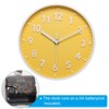 Unique Bargains Battery Operated Silent Non-Ticking 3D Number Quartz Wall Clock 8" - 4 of 4