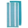 T-fal Solid and Stripe Waffle Kitchen Towel, Two Pack - 2 of 4