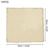 Unique Bargains Washable Polyester Place Mats Champagne 12 Pcs - 4 of 4