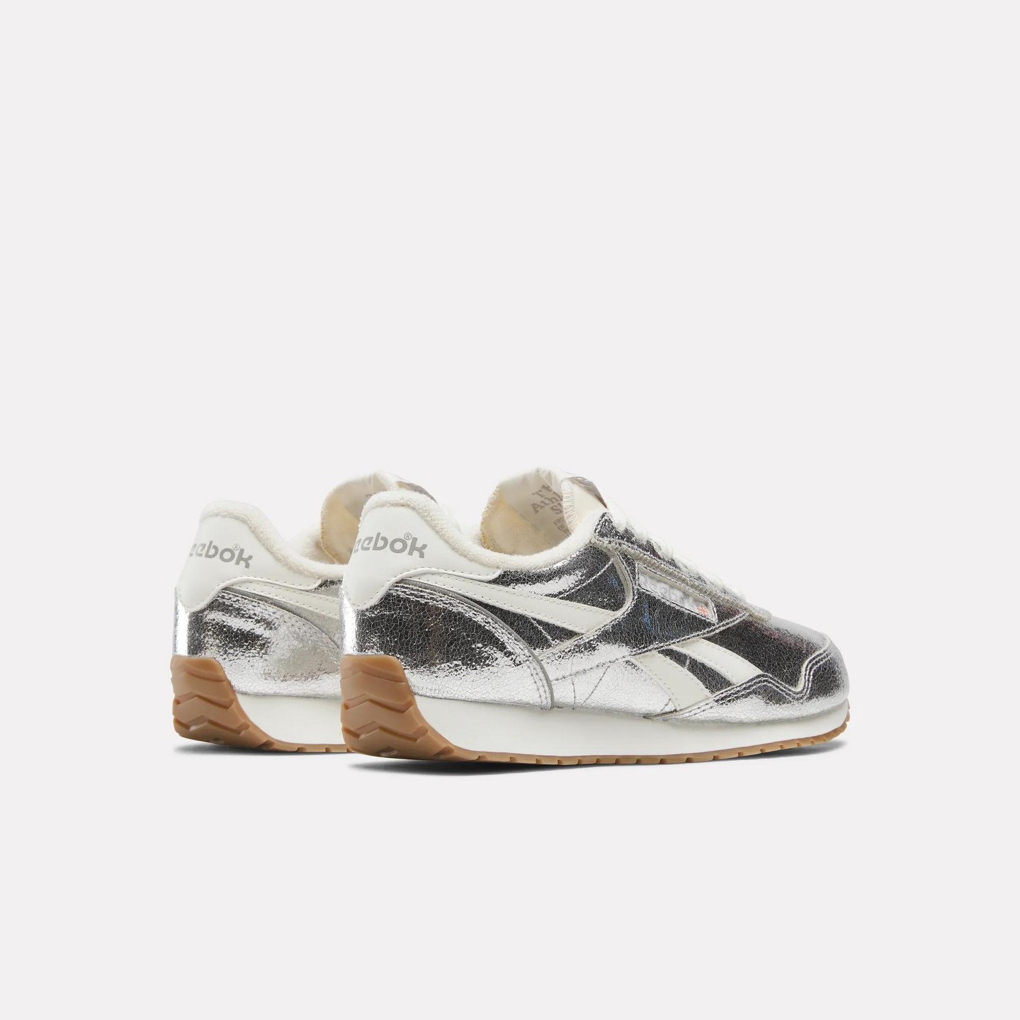 Женские кроссовки Reebok Classic AZ Shoes Size 6 Silver/Chalk/Gum, цвет: Серебряный — фото 2