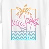 Women's - Instant Message - Line Drawing Sunset Short Sleeve Graphic T-Shirt - 2 of 4