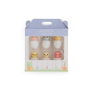 Daydream Society - Baby Chicks Mini Erasers - Pack of 6 Erasers - 1 of 3