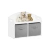 FONTOI Kids Toy Box Storage with Collapsible Drawers, Toy Cabinet Organizer for Kids, Children, White, 11.81"*19.09"*24.61" - 2 of 4