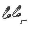 Unique Bargains Curtain Holdbacks Teardrop Hooks Zinc Alloy 2.56"x0.87" 1 Pair - 4 of 4