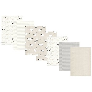Luvable Friends Hudson Baby Flannel Burp Cloths 7pk Set - 1 of 2