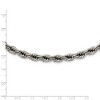 Black Bow Jewelry Men's 7mm Stainless Steel Polished Rope Chain Necklace - image 3 of 4