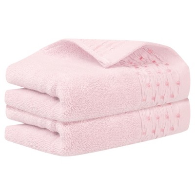 Unique Bargains Embroidery Pattern Cotton Comfortable Hand Towels for Bathroom Kitchen 14" x 30"