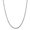 Black Bow Jewelry 4mm, 14k White Gold D/C Quadruple Rope Chain Necklace - 3 of 4