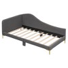 YOOCOZZ Linen Upholstered Wood Daybed with Backrest and Armrest - 4 of 4