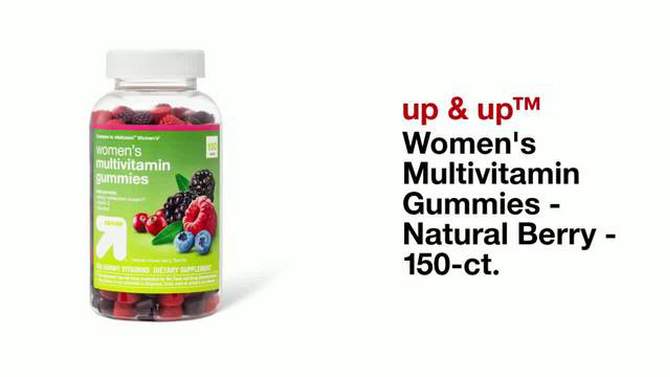 Women&#39;s Multivitamin Gummies - Natural Berry - 150ct - up &#38; up&#8482;, 2 of 7, play video