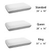 Vipbear Adjustable Firm Memory Foam Pillow for Sleeping Set of 2, Slim Pillows,Two Sides Cover, Neckpain Relief,Washable, for Side Sleeper, King - 4 of 4