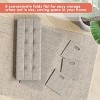 Ornavo Home Collapsible Large Storage Bench Ottoman with Drawers - 40" Inch - 2 of 4