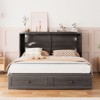 Mjkone Modern Queen Size Murphy Bed with Mattress - 4 of 4