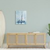 Stupell Industries Nautical Blue Sailboat Tranquil Coastal Water Watercolor Painting, 24" x 30" - 2 of 4