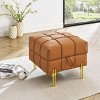NicBex Storage Ottoman Bench for Bedroom,Leather Storage Bench with Golden Stainless Steel Legs,Ottoman for Living Room,Bedroom,Entryway - 2 of 4
