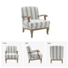 Rinaldo Farmhouse Style Armchair with Romantic Stripes Armchair for Living Room, Lounge, Bedroom  | ARTFUL LIVING DESIGN - 2 of 4