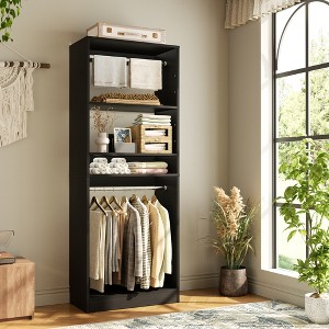 Besiost Closet System Set with Drawers, Freestanding Wardrobe Armoires with Shoe Racks - 1 of 4
