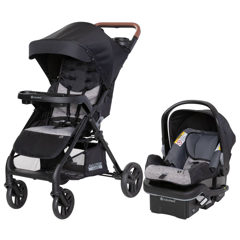 Baby Trend Passport Cargo Travel System with Lightweight EZ Lift 35 Plus Infant Car Seat - Black Bamboo, 1 of 34