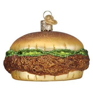 Old World Christmas 2.0 Inch Crispy Chicken Sandwich Ornament Sammie Chick Mc Bun Tree Ornaments - 1 of 3