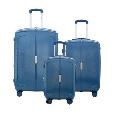 IZOD Mateo Travel 3-Piece Luggage Set - Durable ABS Hard Shell with 360° Spinning Wheels and Combo Lock