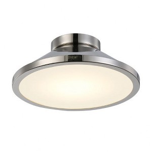 Artcraft Lighting Lucida 1 - Light Flush Mount in  Nickel - 1 of 4