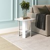 HOMLUX 1/2 Pack Bedside Nightstand End Sofa Table w/ Drawer & Open Shelf for Living Room - 3 of 4