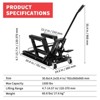 Hydraulic Motorcycle Lift Jack 1500 Lbs - Heavy Duty Motorcycle Lift Table with Wheels, Safety Pins and Rubber Platform - 3 of 4