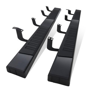 TruAIR 6-Inch Black Aluminum Running Boards for 1500 Crew Cab – Heavy-Duty Side Steps/Nerf Bars (Pair) - 1 of 4