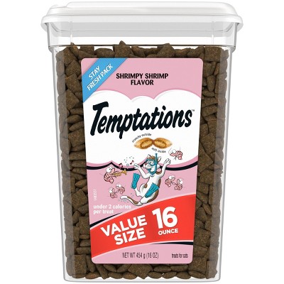 Temptations Shrimpy Shrimp and Seafood Crunchy Cat Treats - 16oz