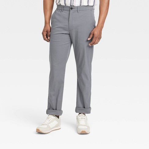 Men's Big & Tall Slim Fit Tech Chino Pants - Goodfellow & Co™ Thundering  Gray 38x36