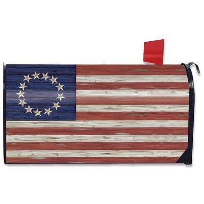 Briarwood Lane Betsy Ross Flag Patriotic Mailbox Cover Fourth of July Rustic Standard